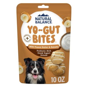 Natural Balance Yo-Gut Bites Peanut Butter & Banana Dog Treats, 10 oz