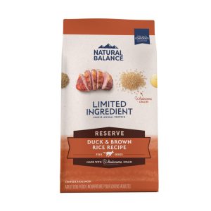 Natural Balance L.I.D. Reserve Duck & Brown Rice Dry Dog Food, 22 lb