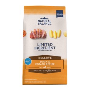 Natural Balance L.I.D. Reserve Grain-Free Duck & Potato Puppy Dog Food, 22 lb