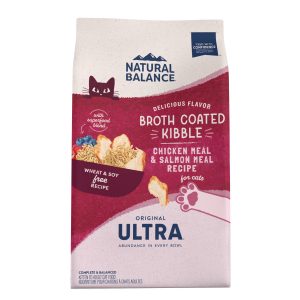 Natural Balance Ultra Broth-Coated Dry Cat Food, Chicken & Salmon, 6 lb