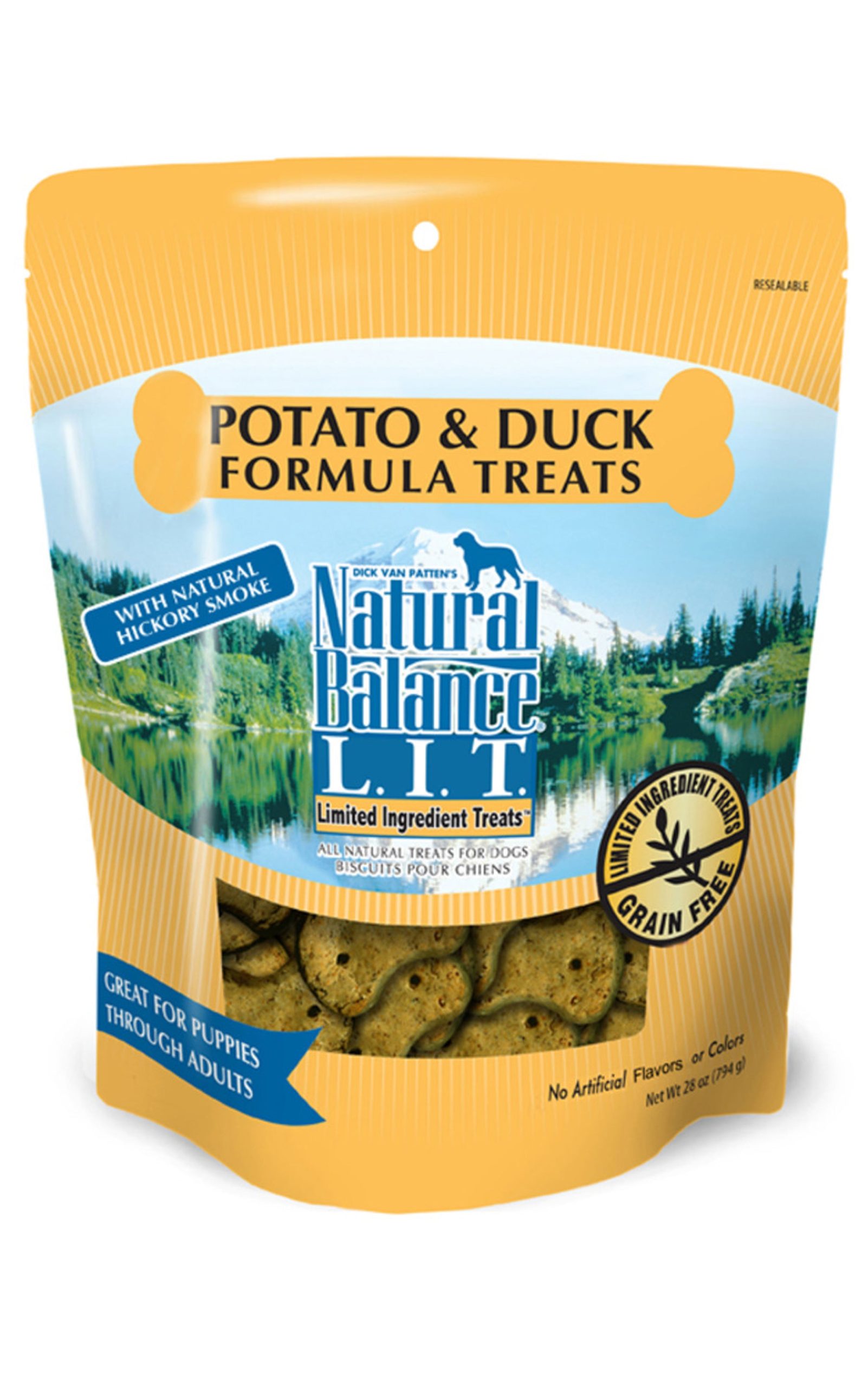 Natural Balance L.I.T. Duck & Potato Dog Treats, 28 oz