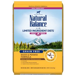 Natural Balance L.I.D. Duck & Potato Small Breed Bites Dry Dog Food, 12 lb