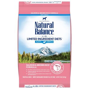 Natural Balance L.I.D. Salmon & Brown Rice Puppy Dry Dog Food, 24 lb