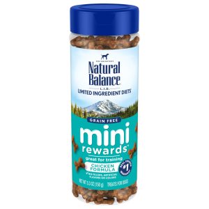 Natural Balance L.I.D. Mini Rewards Soft & Chewy Chicken Dog Treats, 5.3 oz