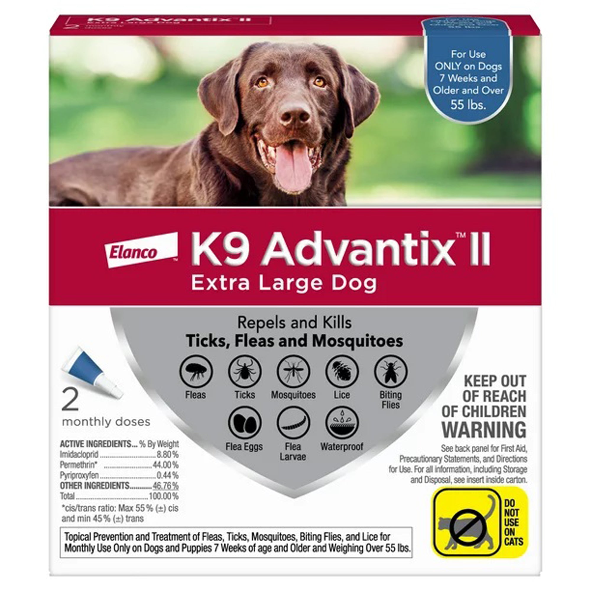 K9 Advantix II Flea, Tick & Mosquito Protection X-Large Dog - Image 4