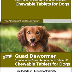 Elanco Chewable Quad Dewormer, Small Dog 2-25 lb, 4 Count