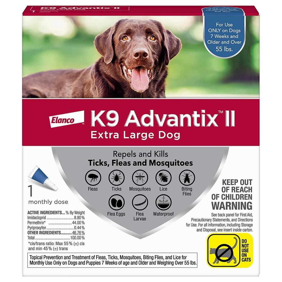 K9 Advantix II Flea, Tick & Mosquito Protection X-Large Dog