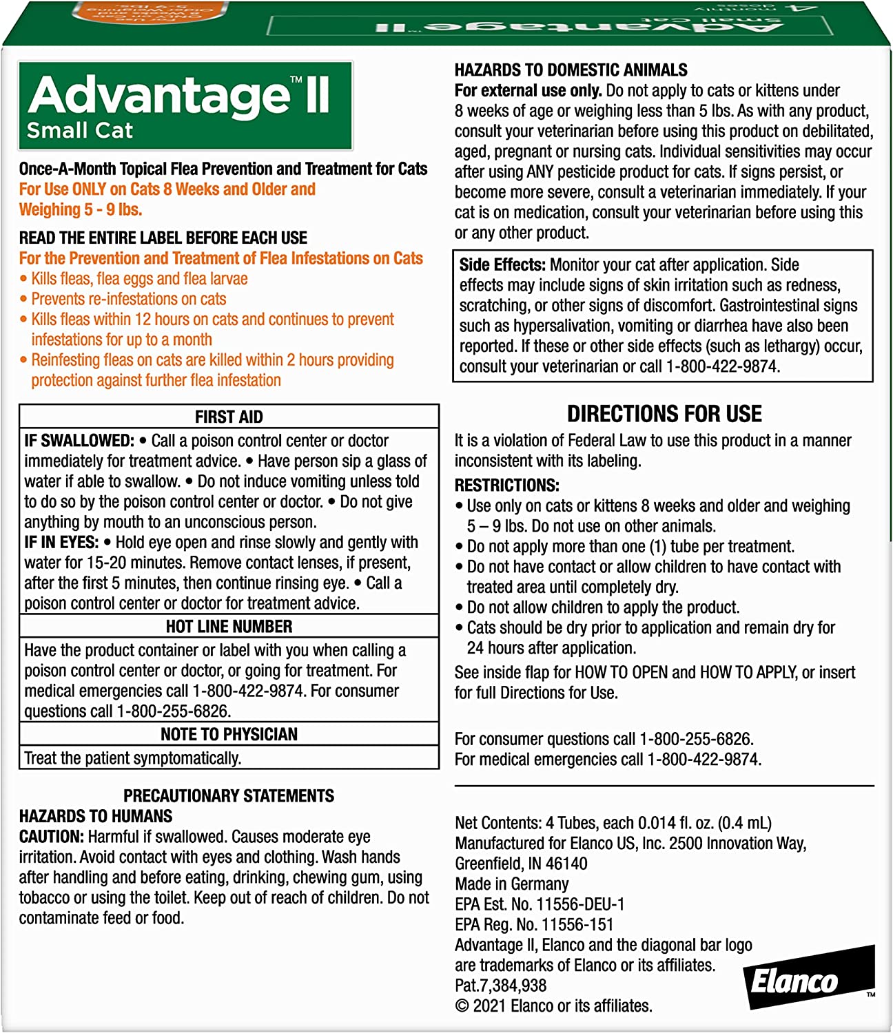 Advantage II Flea Protection Small Cat - Image 8