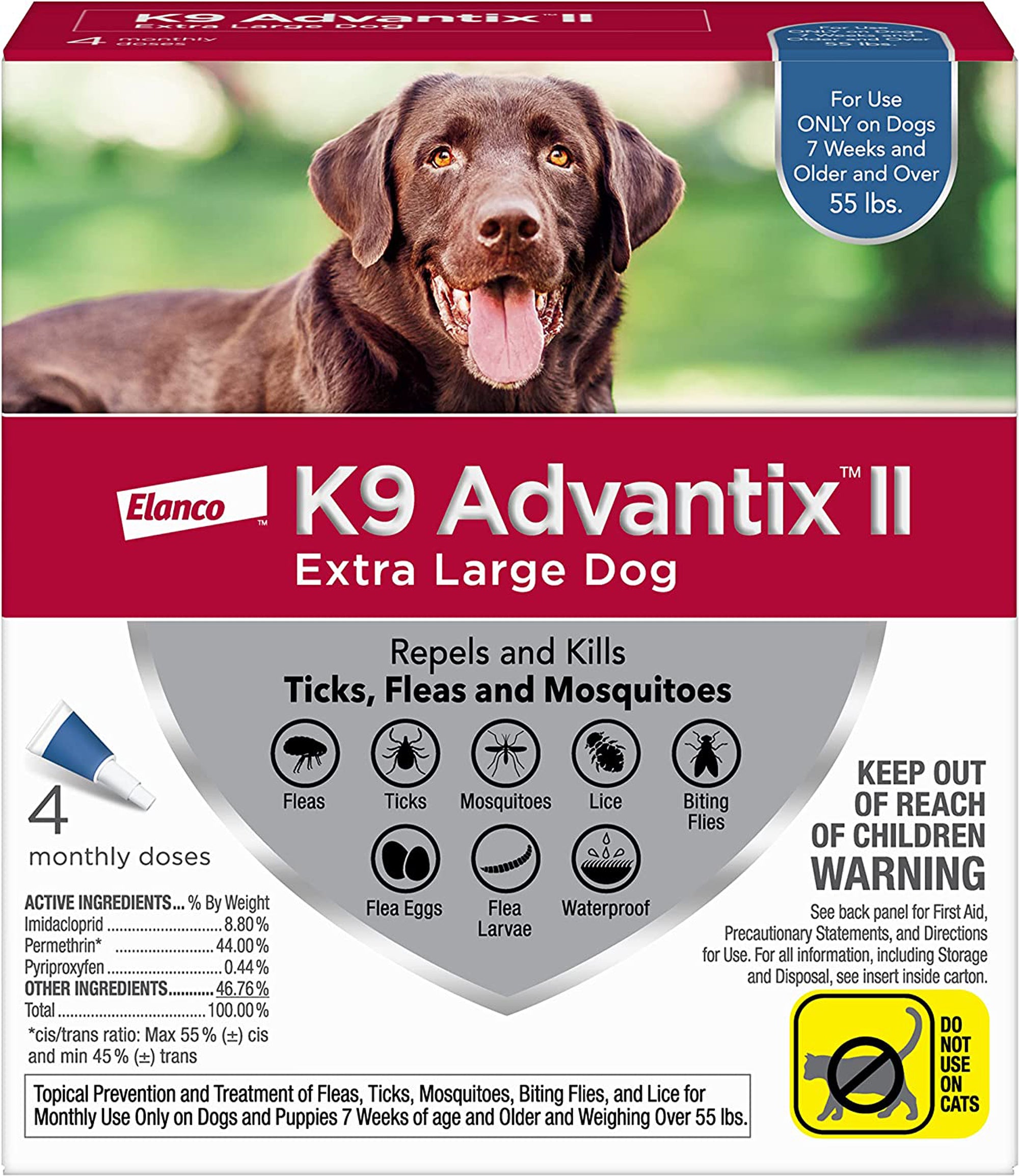 K9 Advantix II Flea, Tick & Mosquito Protection X-Large Dog - Image 5