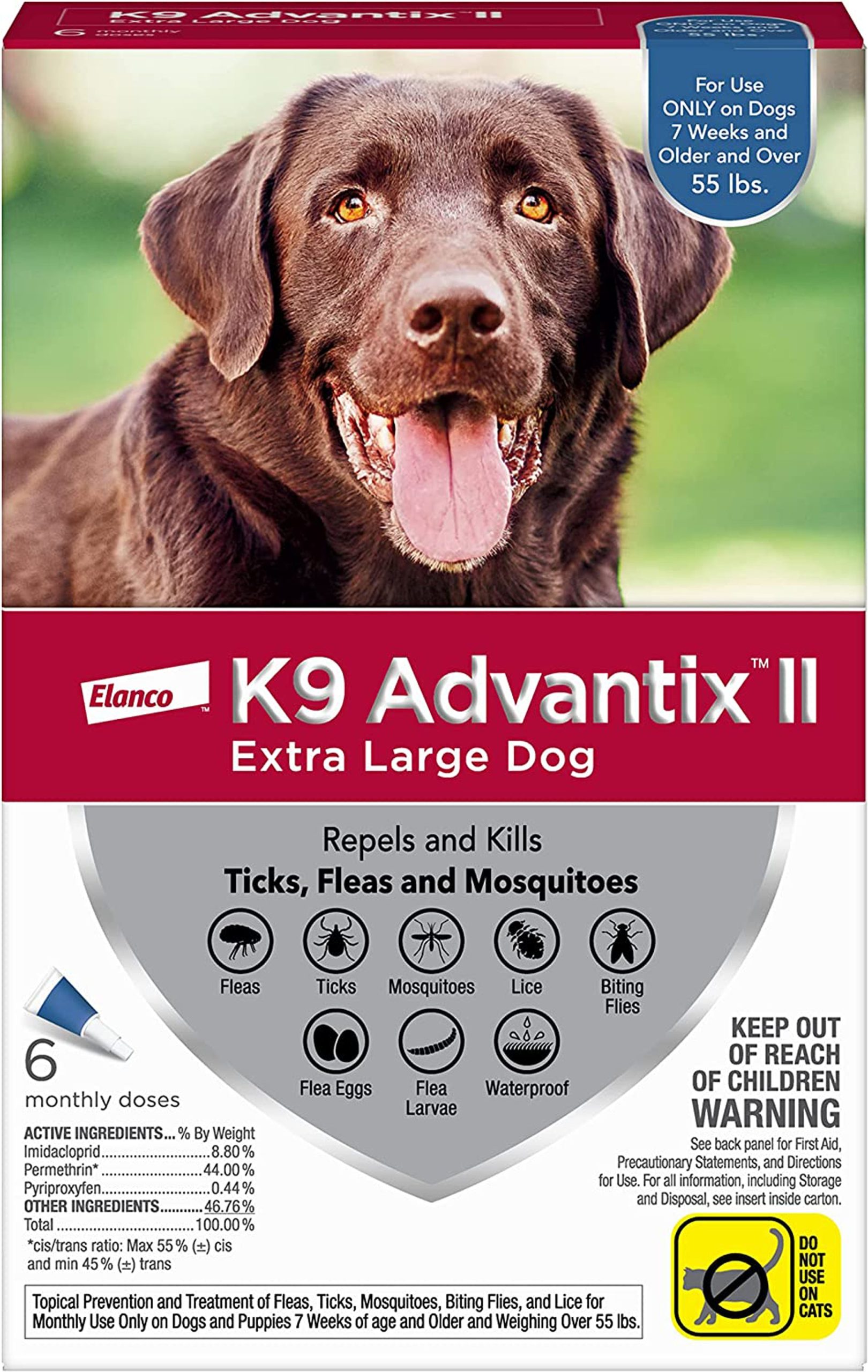 K9 Advantix II Flea, Tick & Mosquito Protection X-Large Dog - Image 6