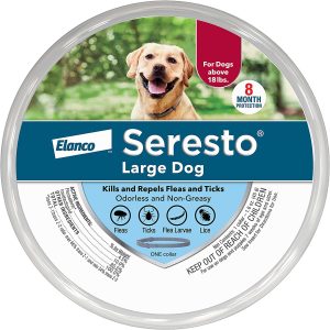 Seresto Flea & Tick Collar 8 Month Protection Large Dog Over 18lbs