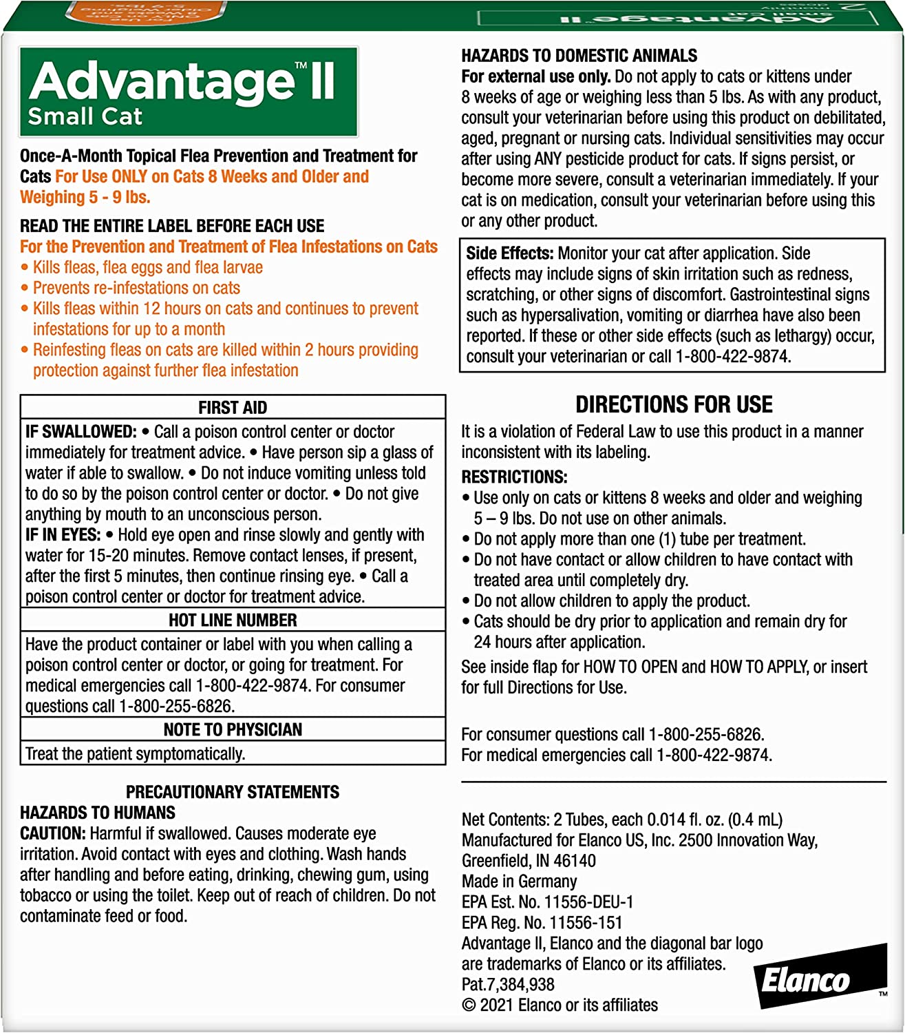 Advantage II Flea Protection Small Cat - Image 6