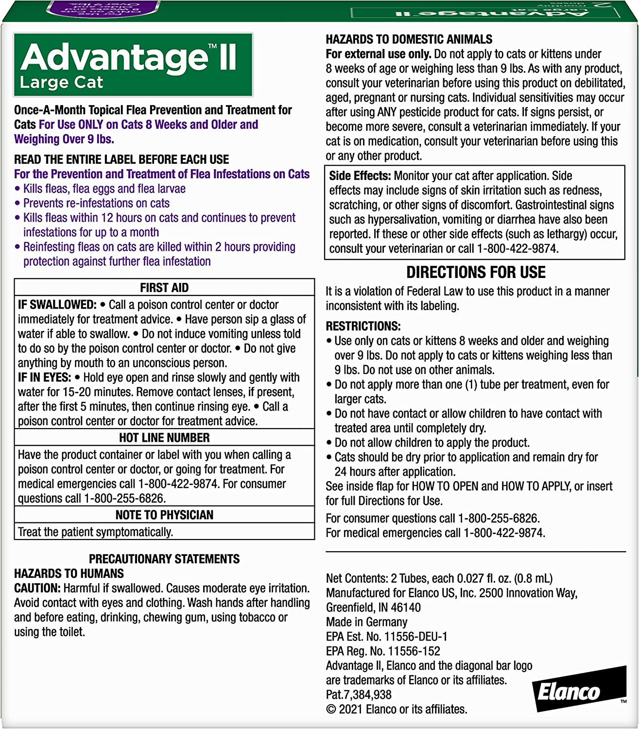 Advantage II Flea Protection Large Cat - Image 6