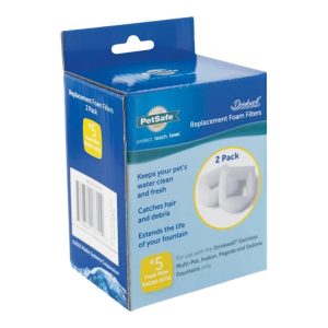 PetSafe Dog & Cat Drinkwell Replacement Foam Filters 2 Pack