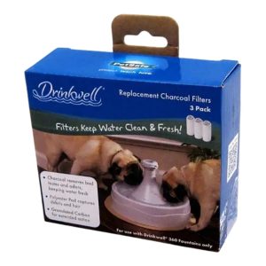 PetSafe Dog & Cat Drinkwell Replacement Carbon 360 Filter 3 Pack