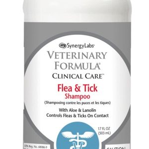 SynergyLabs Veterinary Formula Clinical Care Flea and Tick Shampoo 16oz
