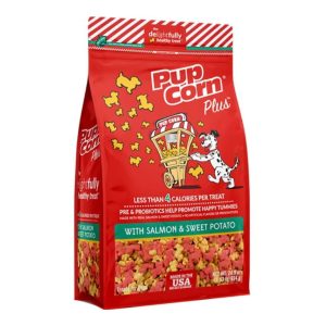 Triumph Pupcorn Plus Salmon & Sweet Potato Dog Treats, 24.5 oz