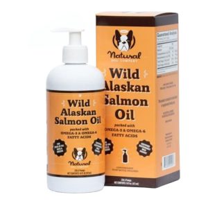 Natural Dog Company Wild Alaskan Salmon Oil for Dogs & Cats, 16 oz