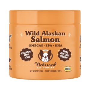 Natural Dog Company Wild Alaskan Salmon Chews, 90 Count