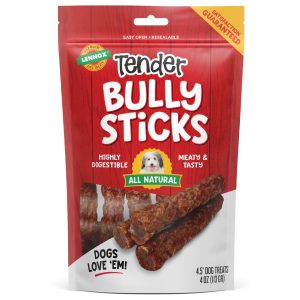 Lennox Tender & Crispy Bully Sticks, 4.5 in Dog Treats, 4 oz