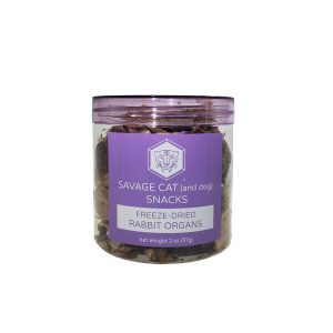 Savage Cat Freeze-Dried Rabbit Organs Treats, Assorted, 2 oz