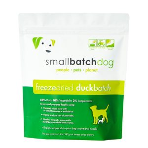 Small Batch Freeze-Dried Duck Sliders Dog Food, 14 oz