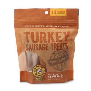 Happy Howie's Turkey Sausage Baker's Dozen, 4 in Dog Treats, 8 oz