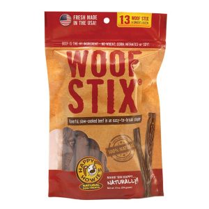 Happy Howie's Beef Woof Stix Baker's Dozen, 6 in Dog Treats