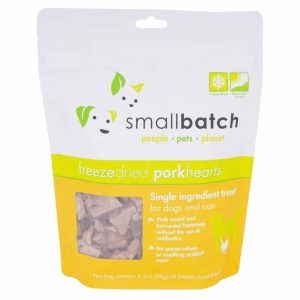 Small Batch Freeze-Dried Pork Hearts Dog Treats, 3.5 oz