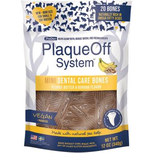 ProDen PlaqueOff Mini Dental Bone Peanut Butter , 12 oz