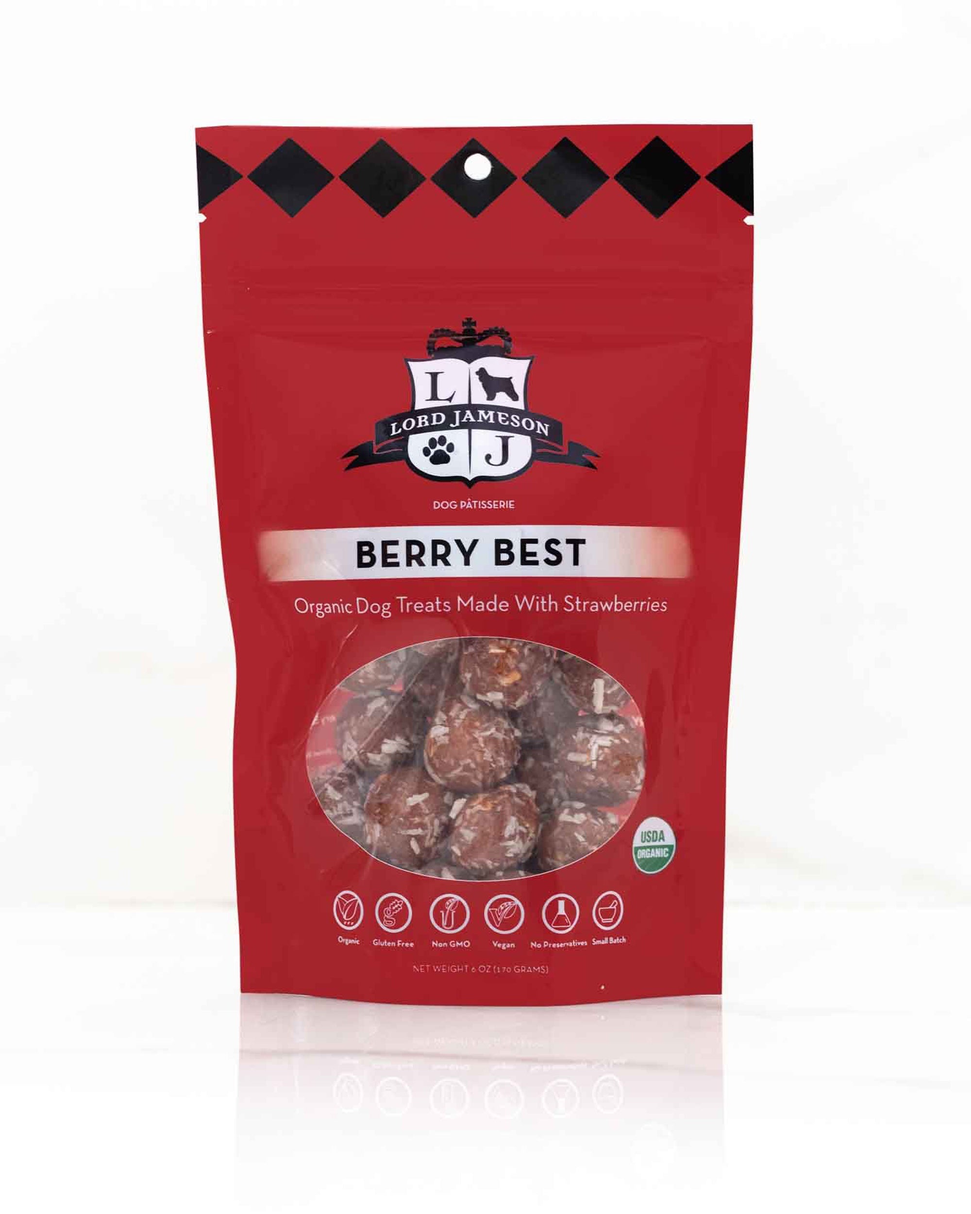 Lord Jameson Berry Best Dog Treats, 6 oz