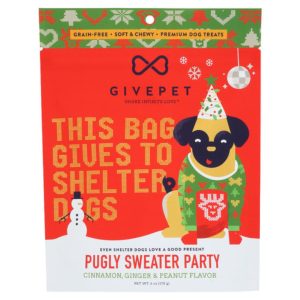 GivePet Pugly Sweater Training Treats, 6 oz