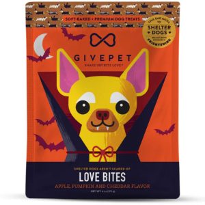 GivePet Soft Baked Halloween Love Bites Dog Treats, 6 oz