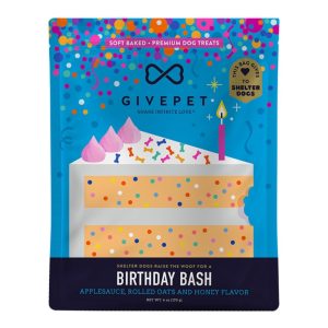 GivePet Soft Baked Birthday Bash Dog Treats, 6 oz