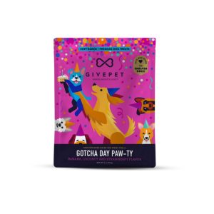 GivePet Soft Baked Gotcha Day Pawty Dog Treats, 6 oz