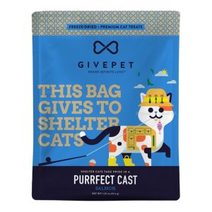 GivePet Purrfect Salmon Freeze-Dried Grain-Free Cat Treats, 1.25 oz