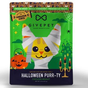GivePet Halloween Purr-Ty Freeze-Dried Grain-Free Cat Treats, 1.25 oz