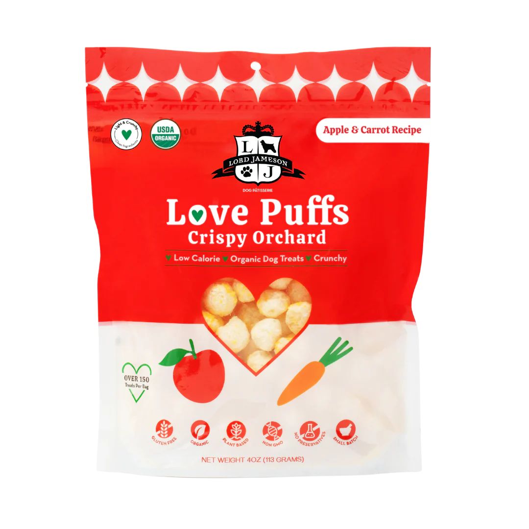 Lord Jameson Puffs Crispy Orchard Dog Treats, 4 oz
