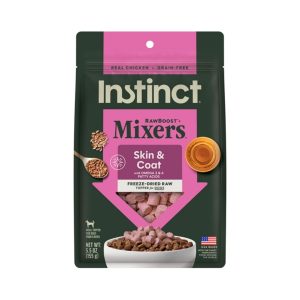 Instinct Raw Boost Mixers Skin & Coat Chicken Freeze-Dried Dog Food Topper