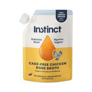 Instinct Cage-free Chicken Bone Broth Cat Food Topper, 16 oz