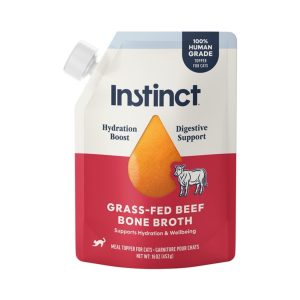 Instinct Grass-fed Beef Bone Broth Cat Food Topper, 16 oz