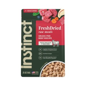 Instinct FreshDried Raw Meals Beef Freeze-Dried Dog Food, 25 oz