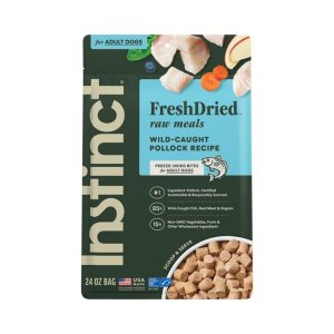 Instinct FreshDried Raw Meals Pollock Freeze-Dried Dog Food, 24 oz