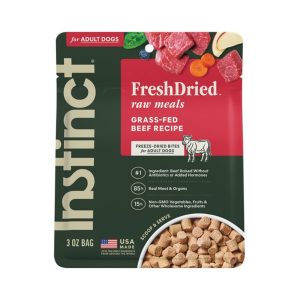 Instinct FreshDried Raw Meals Beef Freeze-Dried Dog Food, 3 oz