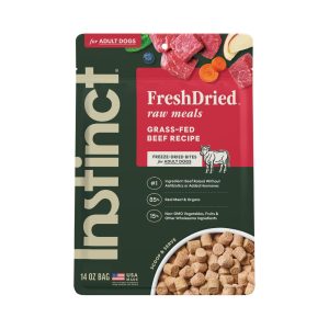 Instinct FreshDried Raw Meals Beef Freeze-Dried Dog Food, 14 oz