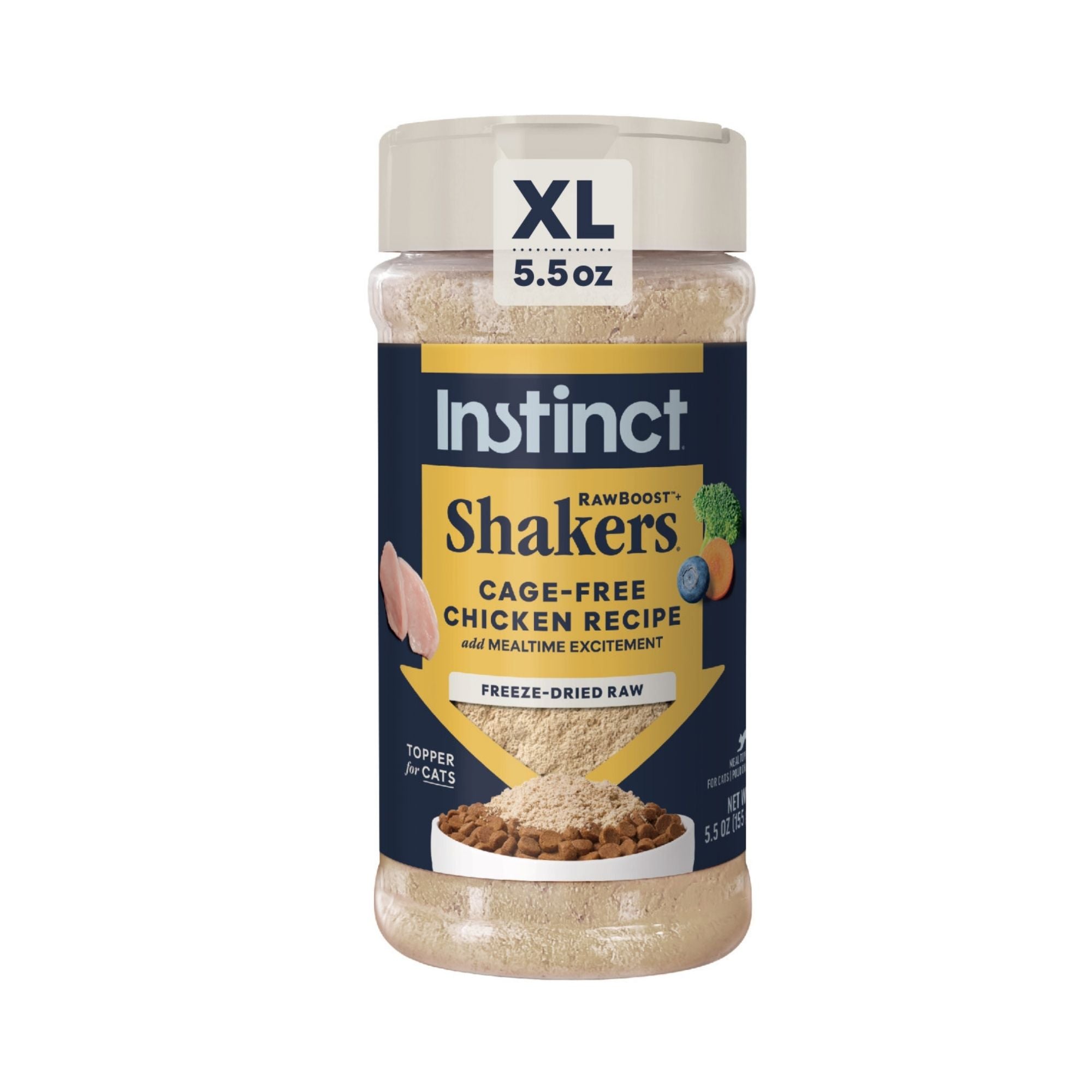Instinct Raw Boost Shakers Chicken Freeze-Dried Cat Food Topper, 5.5 oz