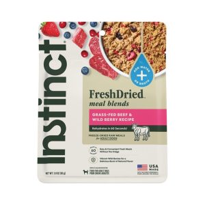 Instinct FreshDried Meal Blends Beef Wild Berries Dog Food, 3 oz
