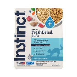 Instinct FreshDried Pâté Grain-Free Freeze-Dried Cat Food, Surf & Turf