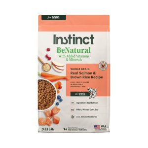Instinct Be Natural Salmon & Brown Rice Dry Dog Food, 24 lb