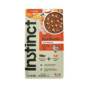 Instinct Raw Boost Whole Grain Gut Health Chicken & Brown Rice Dog Food, 3.5 lb